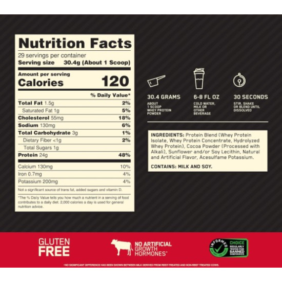 OPTIMUM NUTRITION WHEY GOLD STANDARD