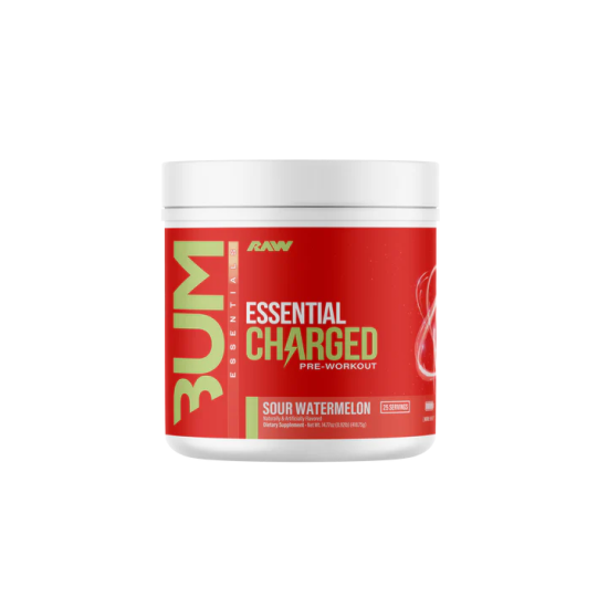 RAW ESSENTIAL CHARGED PRE-WORKOUT 418G (25 SERVING) 