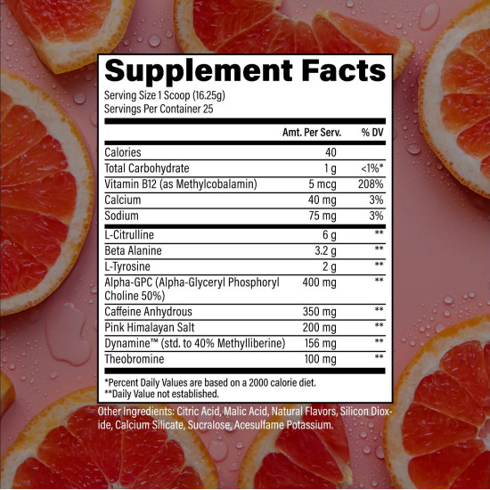 RAW ESSENTIAL CHARGED PRE-WORKOUT 418G (25 SERVING) 