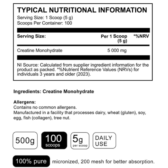Sci core Creatine Monohydrate 100 servings